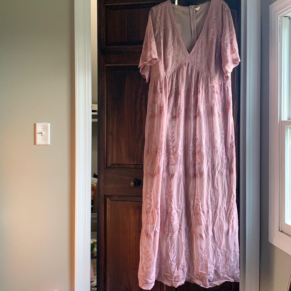 Pink Blush Maternity Dress